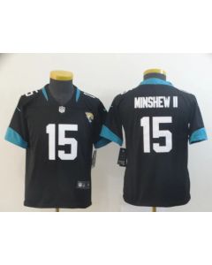 Youth Jacksonville Jaguars #15 Gardner Minshew II Black 2019 Vapor Untouchable Stitched NFL Jersey