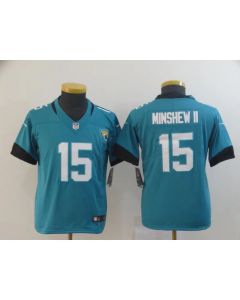 Youth Jacksonville Jaguars #15 Gardner Minshew II Blue 2019 Vapor Untouchable Stitched NFL Jersey