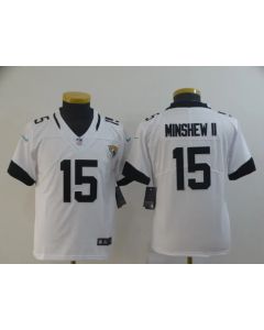 Youth Jacksonville Jaguars #15 Gardner Minshew II White 2019 Vapor Untouchable Stitched NFL Jersey