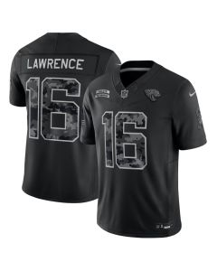 Youth Jacksonville Jaguars #16 Trevor Lawrence Nike Black 2026 Salute to Service Vapor F.U.S.E. Limited Jersey