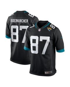 Youth Jacksonville Jaguars #87 Nate Boerkircher Black 2026 NFL Draft Game Jersey (Black)