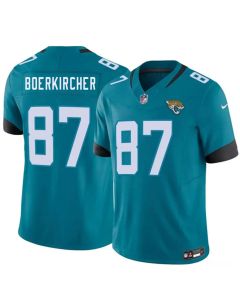 Youth Jacksonville Jaguars #87 Nate Boerkircher Teal 2026 NFL Draft Vapor F.U.S.E. Limited Jersey