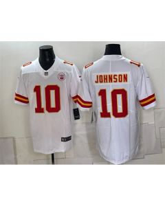 Youth Kansas City Chiefs #10 Emmett Johnson White 2026 Vapor Untouchable Limited Jersey