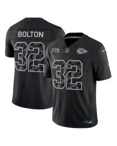 Youth Kansas City Chiefs #32 Nick Bolton Nike Black 2026 Salute to Service Vapor F.U.S.E. Limited Jersey