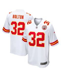 Youth Kansas City Chiefs #32 Nick Bolton Nike White Away Game Player Jersey (White)