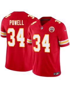Youth Kansas City Chiefs #34 ShunDerrick Powell Red 2026 F.U.S.E. Vapor Untouchable Limited Stitched Football Jersey