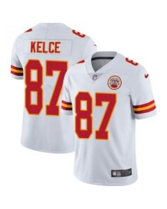 Youth Kansas City Chiefs #87 Travis Kelce White Vapor Untouchable Limited Stitched NFL Jersey