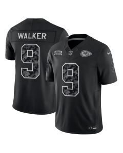 Youth Kansas City Chiefs #9 Kenneth Walker III Nike Black 2026 Salute to Service Vapor F.U.S.E. Limited Jersey