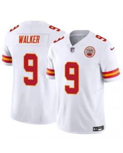 Youth Kansas City Chiefs #9 Kenneth Walker III White Vapor F.U.S.E Limited Jersey (White)