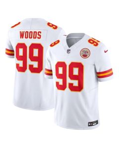 Youth Kansas City Chiefs #99 Peter Woods White 2026 NFL Draft Vapor F.U.S.E. Limited Jersey (White)
