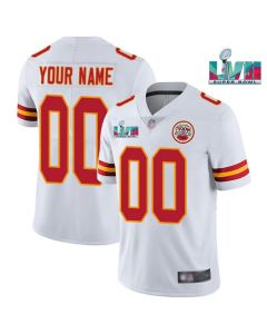Youth Kansas City Chiefs ACTIVE PLAYER Custom White Super Bowl LVII Patch Vapor Limited Stitched Jersey