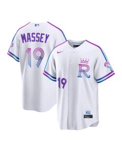 Youth Kansas City Royals #19 Michael Massey White 2026 City Connect Stitched Jersey