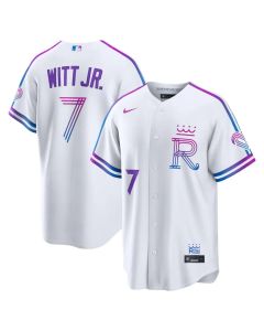 Youth Kansas City Royals #7 Bobby Witt Jr. White 2026 City Connect Stitched Jersey (White)