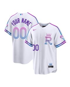 Youth Kansas City Royals White 2026 City Connect Stitched Custom Jersey