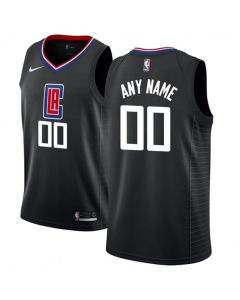 Youth LA Clippers Black Custom Jersey