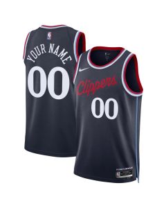 Youth LA Clippers Nike Navy Swingman Icon Edition Custom Jersey (Navy)