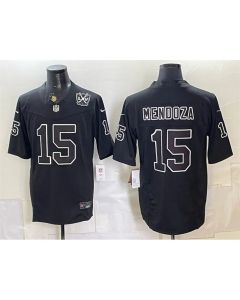 Youth Las Vegas Raiders #15 Fernando Mendoza Black F.U.S.E. 65th Anniversary Patch Vapor Untouchable Limited Jersey