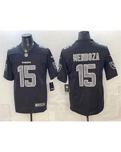 Youth Las Vegas Raiders #15 Fernando Mendoza Black Vapor Untouchable Limited Jersey