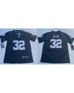 Youth Las Vegas Raiders #32 Marcus Allen Black Vapor Untouchable Limited Jersey (Black)