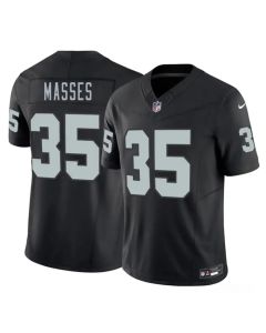 Youth Las Vegas Raiders #35 Hezekiah Masses Black 2026 NFL Draft Vapor F.U.S.E. Limited Jersey (Black)