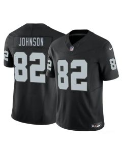 Youth Las Vegas Raiders #82 Brandon Johnson Black 2026 Vapor F.U.S.E. Untouchable Limited Jersey (Black)
