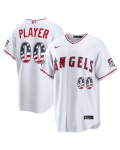 Youth Los Angeles Angels Nike White 2026 All-Star Edition Stars & Stripes Stadium Custom Jersey (White)