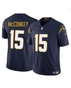 Youth Los Angeles Chargers #15 Ladd McConkey Navy 2024 Draft F.U.S.E. Vapor Limited Stitched Football Jersey