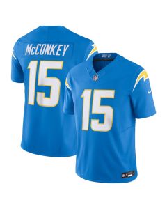 Youth Los Angeles Chargers #15 Ladd McConkey Powder Blue Team Vapor F.U.S.E. Limited Jersey (Blue)