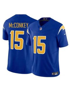 Youth Los Angeles Chargers #15 Ladd McConkey Royal 2024 Draft F.U.S.E Vapor Limited Stitched Football Jersey