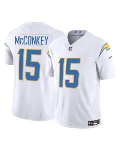 Youth Los Angeles Chargers #15 Ladd McConkey White 2024 Draft F.U.S.E Vapor Limited Stitched Football Jersey