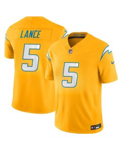 Youth Los Angeles Chargers #5 Trey Lance Gold 2026 Alternate Vapor F.U.S.E. Limited Jersey