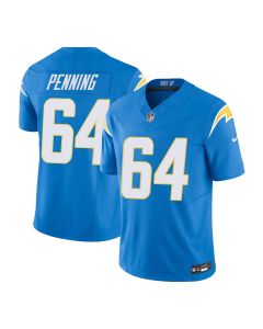 Youth Los Angeles Chargers #64 Trevor Penning Blue Alternate Charger Power Vapor F.U.S.E. Limited Jersey
