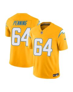 Youth Los Angeles Chargers #64 Trevor Penning Gold Alternate Charger Power Vapor F.U.S.E. Limited Jersey