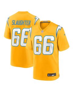 Youth Los Angeles Chargers #66 Jake Slaughter Gold 2026 NFL Draft Game Jersey