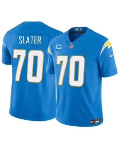 Youth Los Angeles Chargers #70 Rashawn Slater Blue 2026 2-Star C Patch Vapor F.U.S.E. Limited Jersey