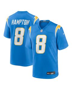 Youth Los Angeles Chargers #8 Omarion Hampton Powder Blue 2025 NFL Draft First Round Pick Game Jersey (Blue)