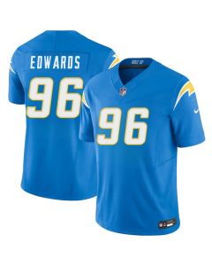Youth Los Angeles Chargers #96 TeRah Edwards Blue 2026 F.U.S.E. Vapor Limited Stitched Football Jersey