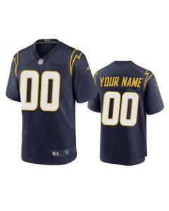 Youth Los Angeles Chargers New Navy Game Custom Jersey