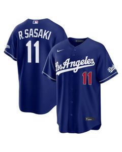 Youth Los Angeles Dodgers #11 Roki Sasaki Nike Royal Alternate Stadium Jersey (Royal)