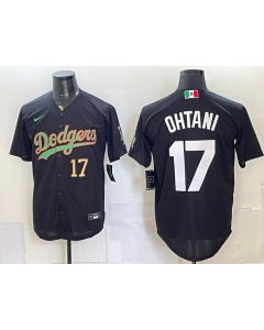 Youth Los Angeles Dodgers #17 Shohei Ohtani Black Mexico Jersey (Style 6)