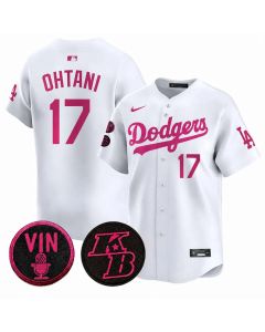 Youth Los Angeles Dodgers #17 Shohei Ohtani White 2026 Mother's Day Vapor Premier Limited Stitched Baseball Jersey (White)