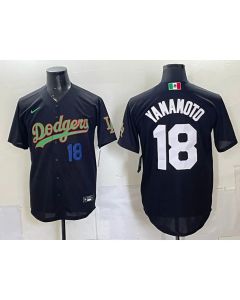 Youth Los Angeles Dodgers #18 Yoshinobu Yamamoto Black Mexico Jersey (Style 9)