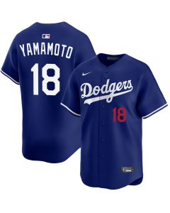 Youth Los Angeles Dodgers #18 Yoshinobu Yamamoto Royal Cool Base Jersey (Royal)