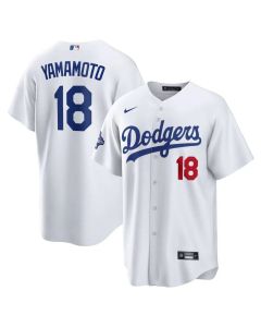 Youth Los Angeles Dodgers #18 Yoshinobu Yamamoto White 2025 World Series Champions Home Limited Jersey (White)