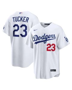 Youth Los Angeles Dodgers #23 Kyle Tucker White Home Stadium Jersey (White)