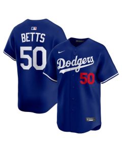 Youth Los Angeles Dodgers #50 Mookie Betts Royal Cool Base Jersey (Royal)
