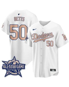 Youth Los Angeles Dodgers #50 Mookie Betts White 2026 MLB All-Star Jersey (White)