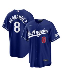 Youth Los Angeles Dodgers #8 Enrique Hernandez Nike Royal Alternate Stadium Jersey (Royal)