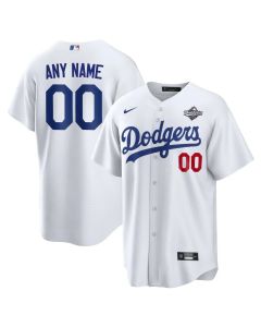 Youth Los Angeles Dodgers Custom White 2025 World Series Home Limited Jersey (White)