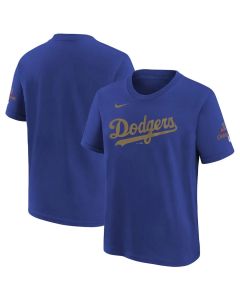 Youth Los Angeles Dodgers Royal 2025 Gold Collection Wordmark T-Shirt (2025)